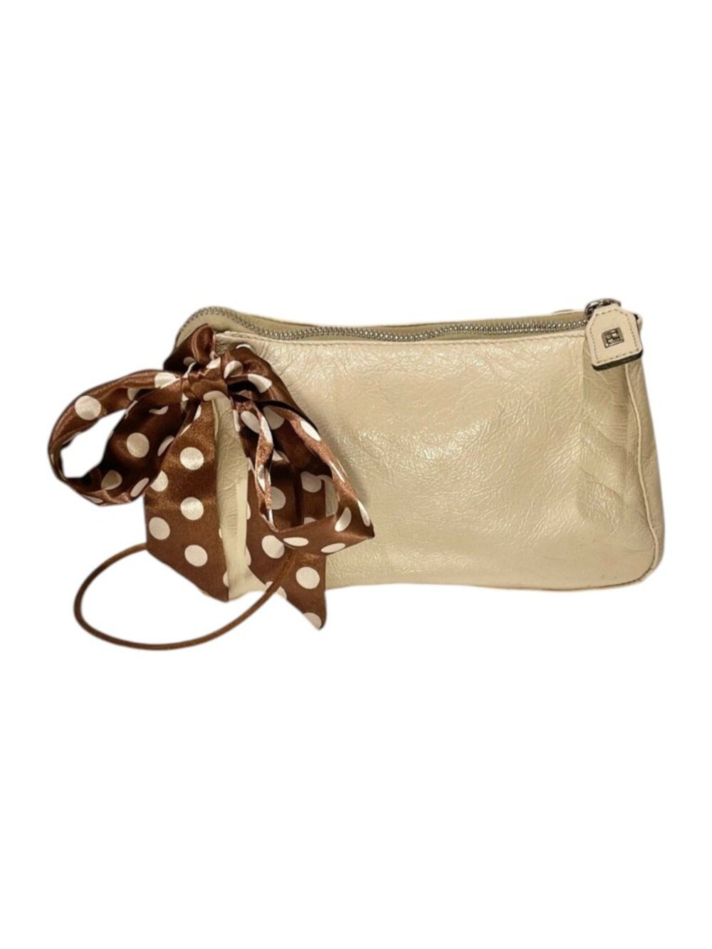 Fendi Y2K Vintage Cream Crossbody Pochette with COA